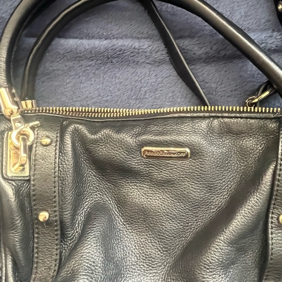 Rebecca Minkoff black leather Regan Satchel - Picture 6 of 8